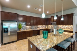Apartments in Conroe, Texas - Clubhouse  Kitchen with Breakfast Bar         